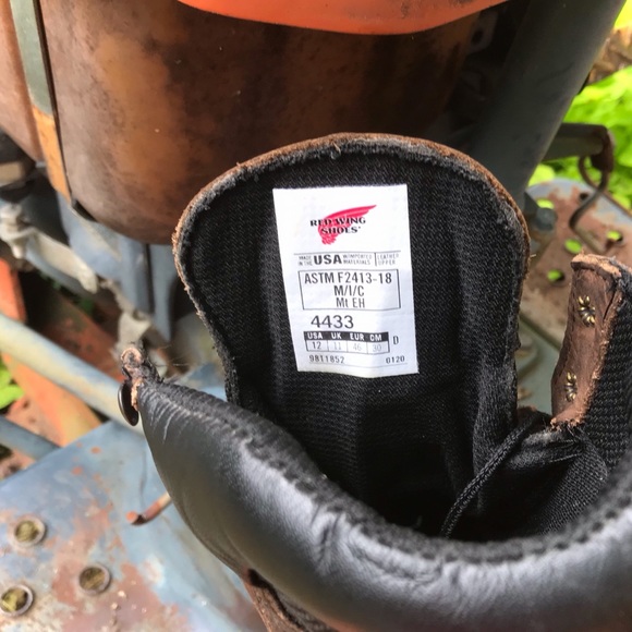 Red Wing Shoes Shoes Red Wing Brown Leather Work Boots 4433 Mens